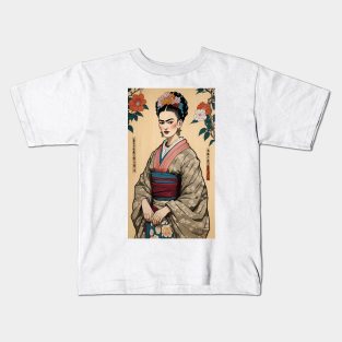 Frida's Eastern Serenity: Illustration Kids T-Shirt